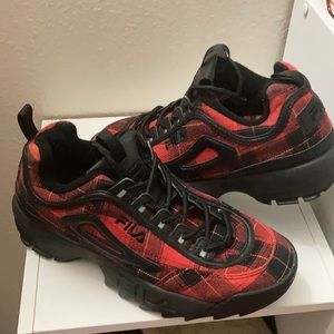 Fila plaid shoes